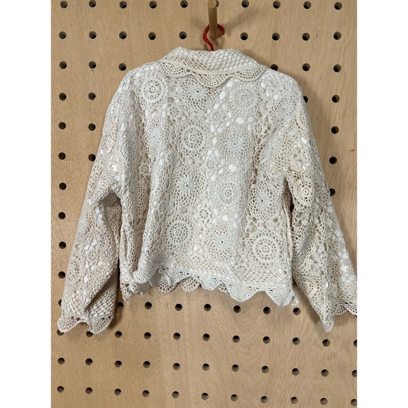 Vintage crocheted lace jacket - Picture 5 of 8